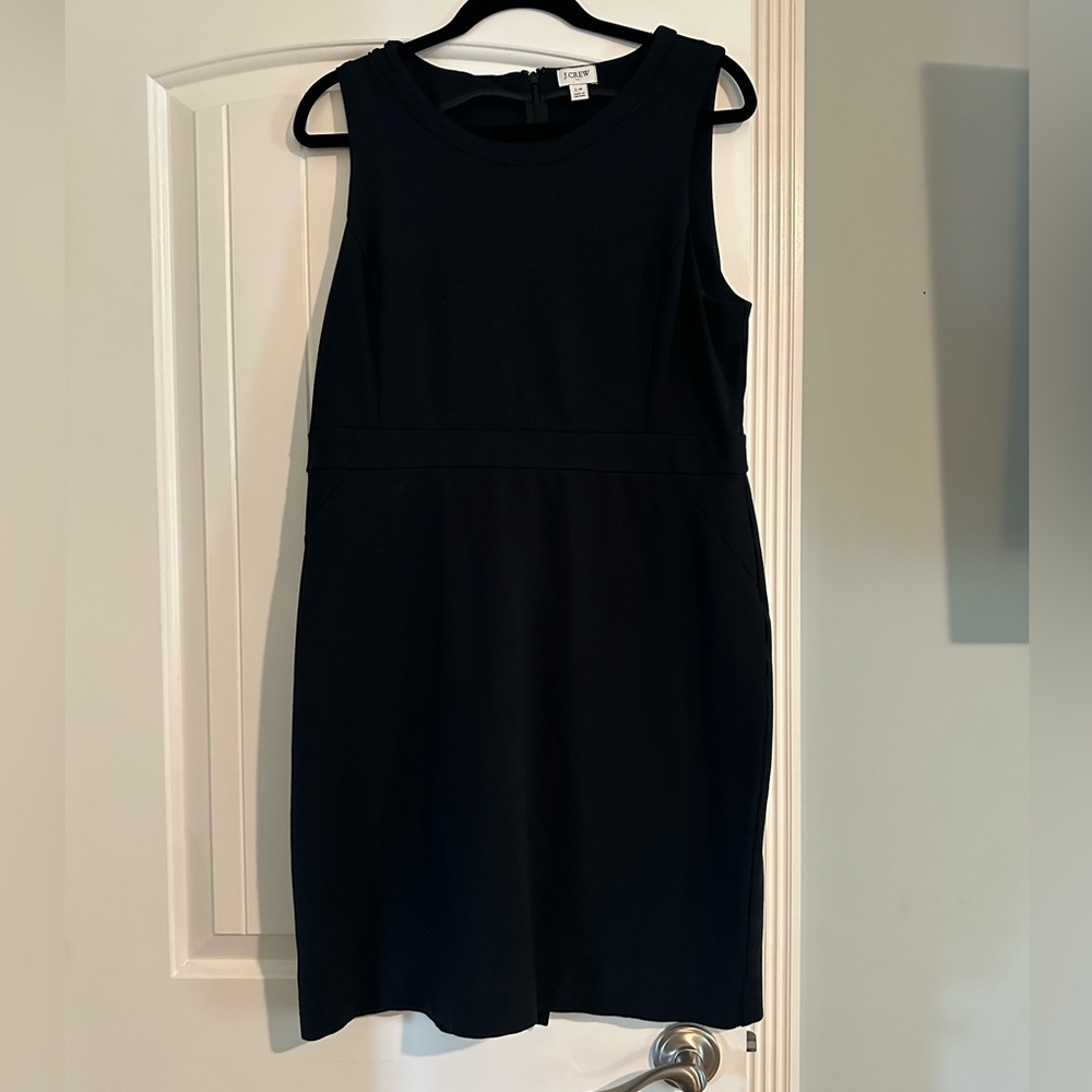 J. Crew Classic Black Dress w/Banded Waist